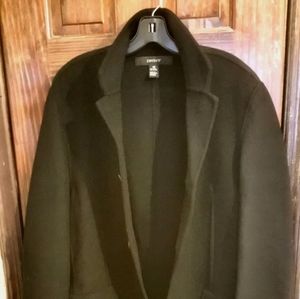 DKNY Black Wool Overcoat